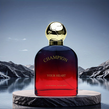 Men's Cologne Champion Your Heart 100ml Eau de Toilette Spray in Red Gradient Bottle with Presentation Box
