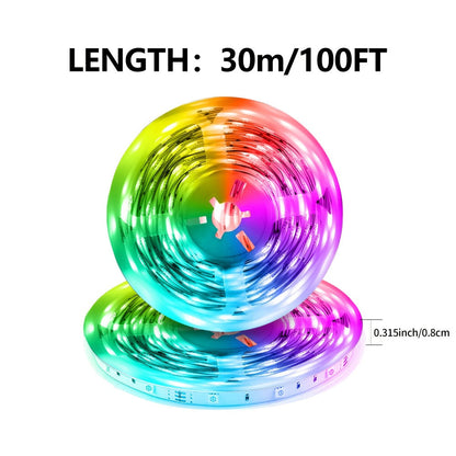 Music Sync LED Strip Lights with APP & 24-Key Remote - RGB Color Changing Built-in Mic for an Everyday Personal Care Routine