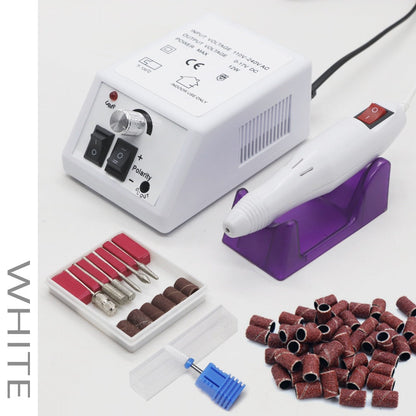 Electric Nail Drill 20000 RPM Console Kit with 6 Bits, 50 Sanding Bands and Standard or 8-in-1 Options