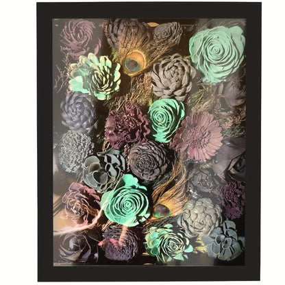 Shadow Box Frame 11x14 with 4 Removable Shelves – Large Deep Display Case for Medals Coins Pins Photos Flowers Keepsakes