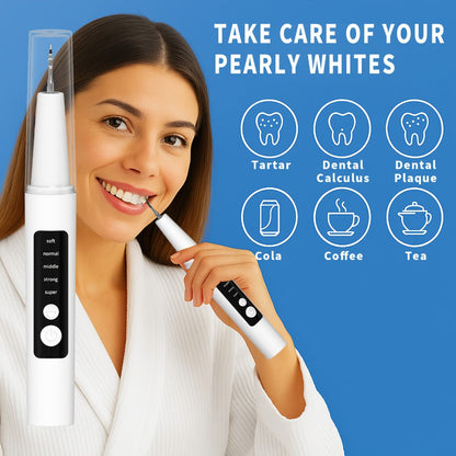 Interdental Cleaner Rechargeable USB Oral Irrigator, 5-Speed Settings, LED Light, Portable Water Flosser for Plaque Removal