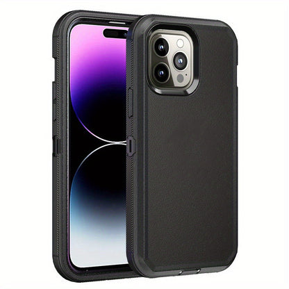 Phone Case Dual-Layer TPU and PC layered Armor with rear ring layout for iPhone 14 with Model-Specific Cutouts and Color Choices