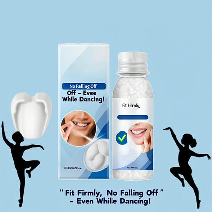 Temporary False Tooth Kit DIY Cosmetic Dental Moldable Thermoplastic Realistic Fit for Missing Broken