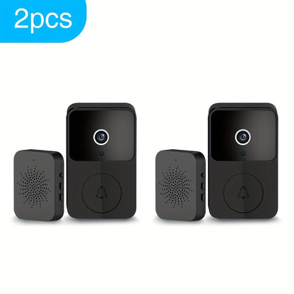 Video Doorbell 960p Wireless Camera with Voice Changer, Night Vision, Two-Way Audio and Single or Two-Pack Options