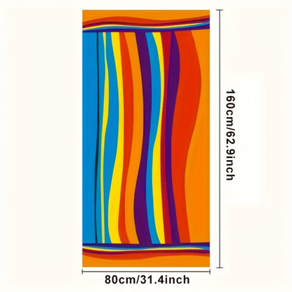 XL Bath Towel Extra Large 70x31 Inch Ultra Microfiber Shower Towel Striped Tropical Home Hotel Bathroom