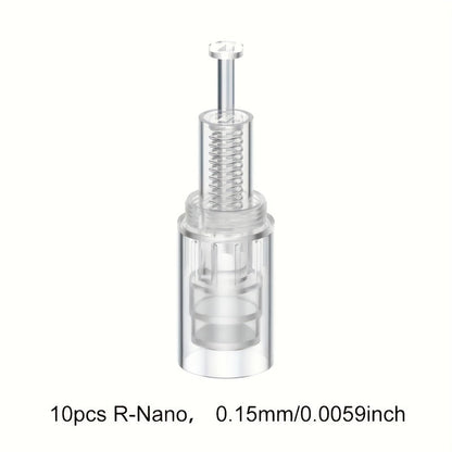 Microneedling Cartridges 10pcs Replacement Needle Tips for Derma Pen, 12 Pin 36 Pin R-Nano 0.25mm Screw-Lock
