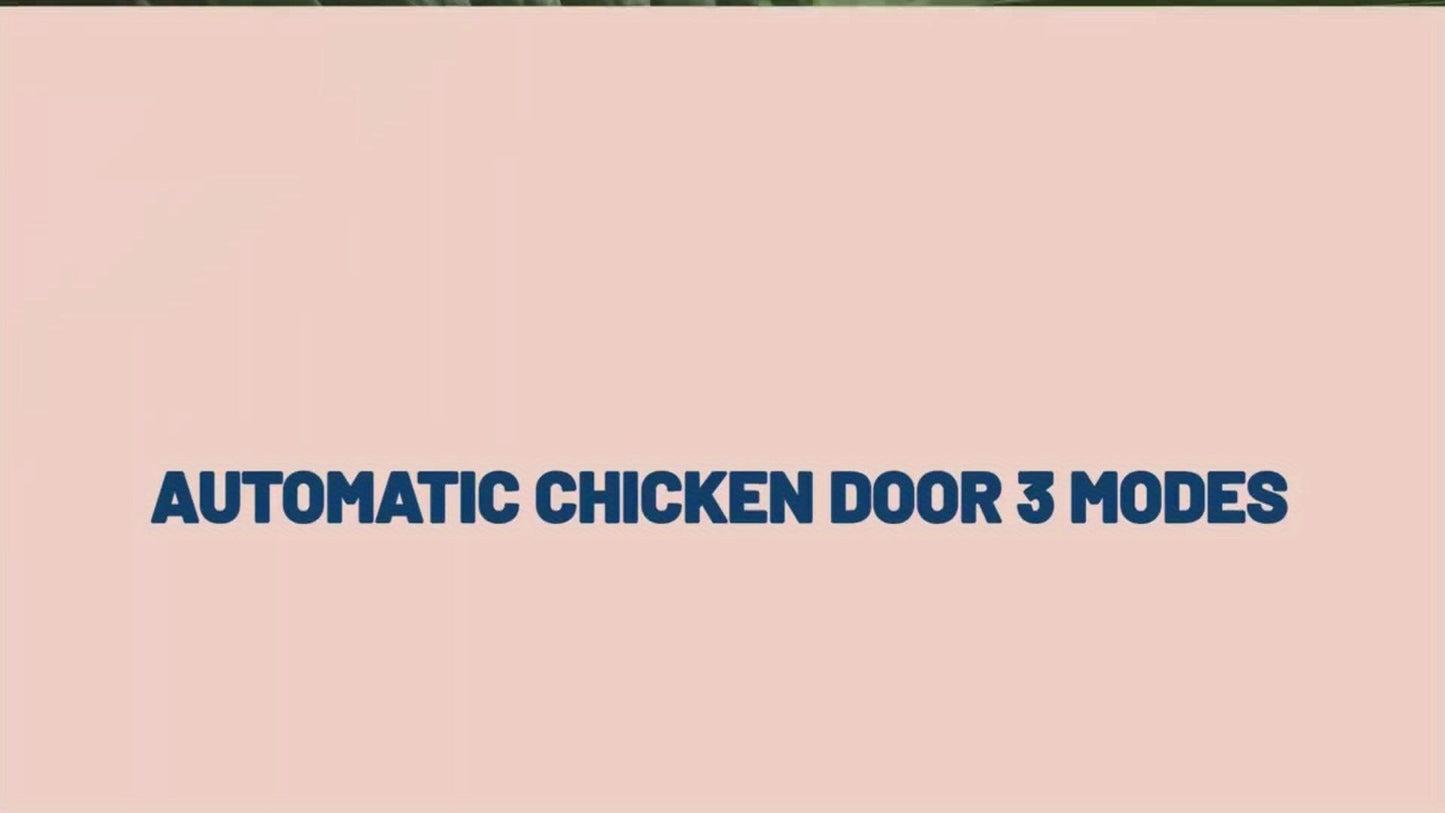 Chicken Coop Door, Timer Light Sensor Anti-Pinch Auto Open for Garden, Patio and Yard Use, with Listed Configuration