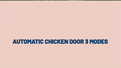 Chicken Coop Door, Timer Light Sensor Anti-Pinch Auto Open for Garden, Patio and Yard Use, with Listed Configuration