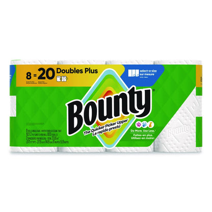 Paper Towels 8 Double Rolls, Bounty Select-A-Size Kitchen Paper Towel, 2-Ply 103 Sheets per Roll
