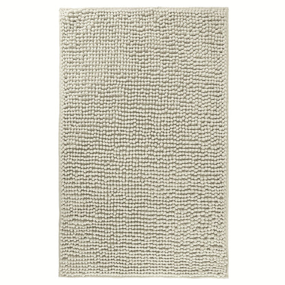Chenille Bath Rug Extra Thick Bathroom Mat, Multiple Sizes & Colors for Entryways, Bedrooms and Living Spaces