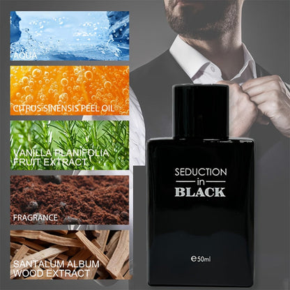Woody Cologne for Men Long Lasting Eau de Toilette 50ml Propylene-Free Masculine EDT Spray Sensitive Skin Safe Daily Dates Gym Travel Office
