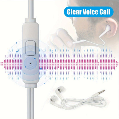 10 Pack Wired Earphones 3.5mm Bulk In-Ear Headphones Built-in Mic Volume Control for Bedside Audio, Alarms and Room Entertainment