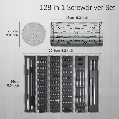 Precision Screwdriver Set 128/180 in 1, Magnetic Professional Tool Kit for MacBook Laptop iPhone Xbox Game Console Tablet