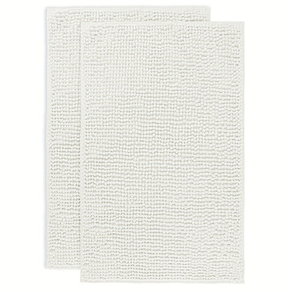 Chenille Bath Rug Extra Thick Bathroom Mat, Multiple Sizes & Colors for Entryways, Bedrooms and Living Spaces