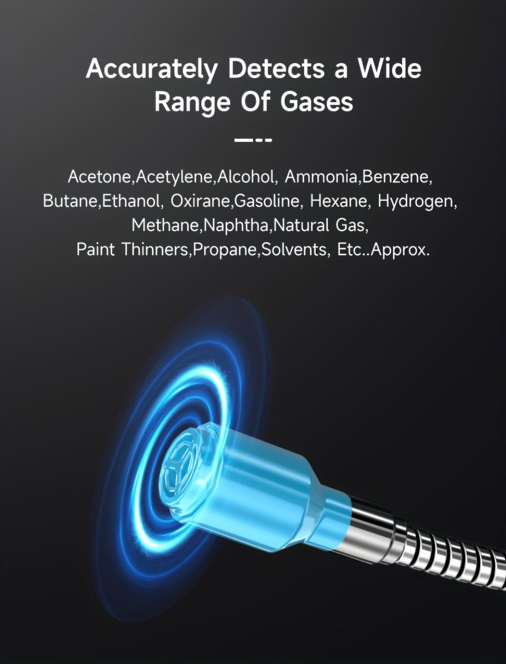 Gas Leak Detector Combustible Gas Detector Aicevoos AS-F12 Natural Gas Methane Tester Sound for Entryways, Bedrooms and Living Spaces