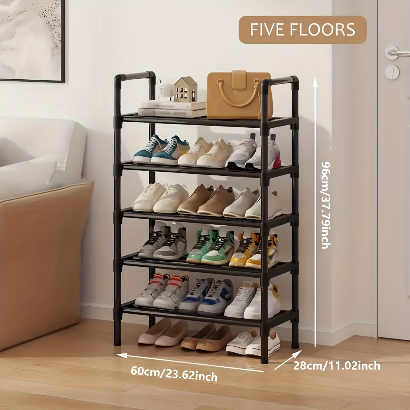 Shoe Rack Multi-Layer Space Saving – 3 to 8 Tier Shoe Storage Stand Organizer for Entryway Bedroom Closet Corridor