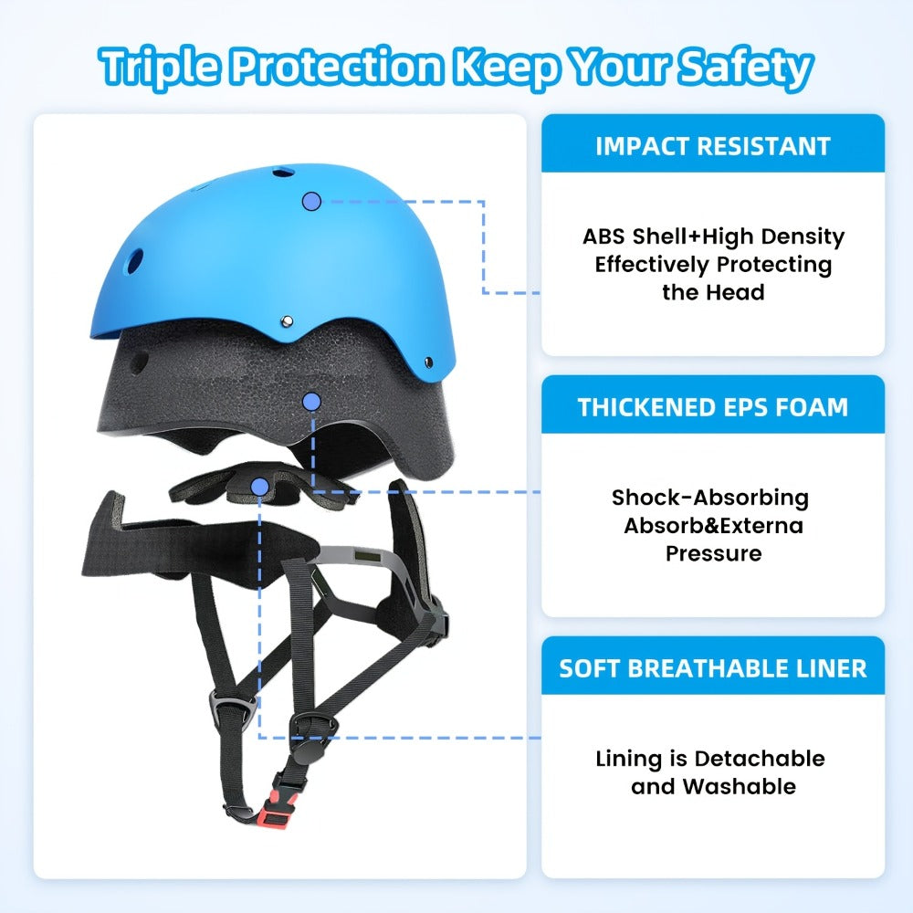 Kids Bike Helmet Adjustable XXS Toddler, ABS+EPS Unisex Sports Helmet with Removable Liner, 11 Vents