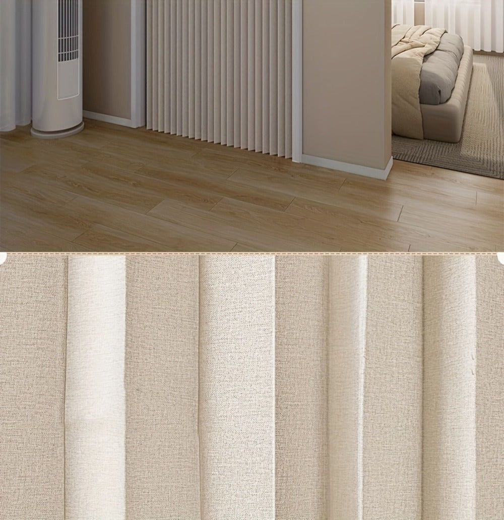 Magnetic Room Divider Curtain Doorway – Rodless Bohemian Striped Door Curtain, 210GSM Thickened Polyester
