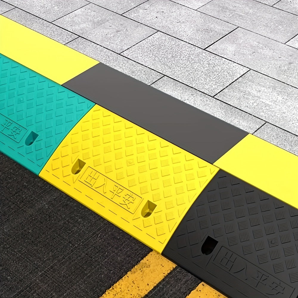 Curb Ramps 2-Pack Portable Heavy Duty Plastic Threshold Ramp Set for Low Clearance Cars Motorcycles Wheelchair – 19.68"L x 10.6"W