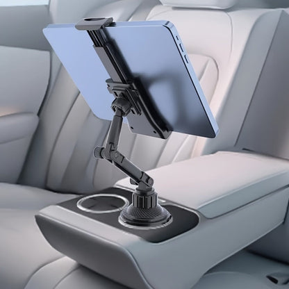 Car Cup Holder Phone & Tablet Mount – Adjustable Angle Multi-Functional Universal Vehicle Mount for Smartphones and Tablets | Durable Cup