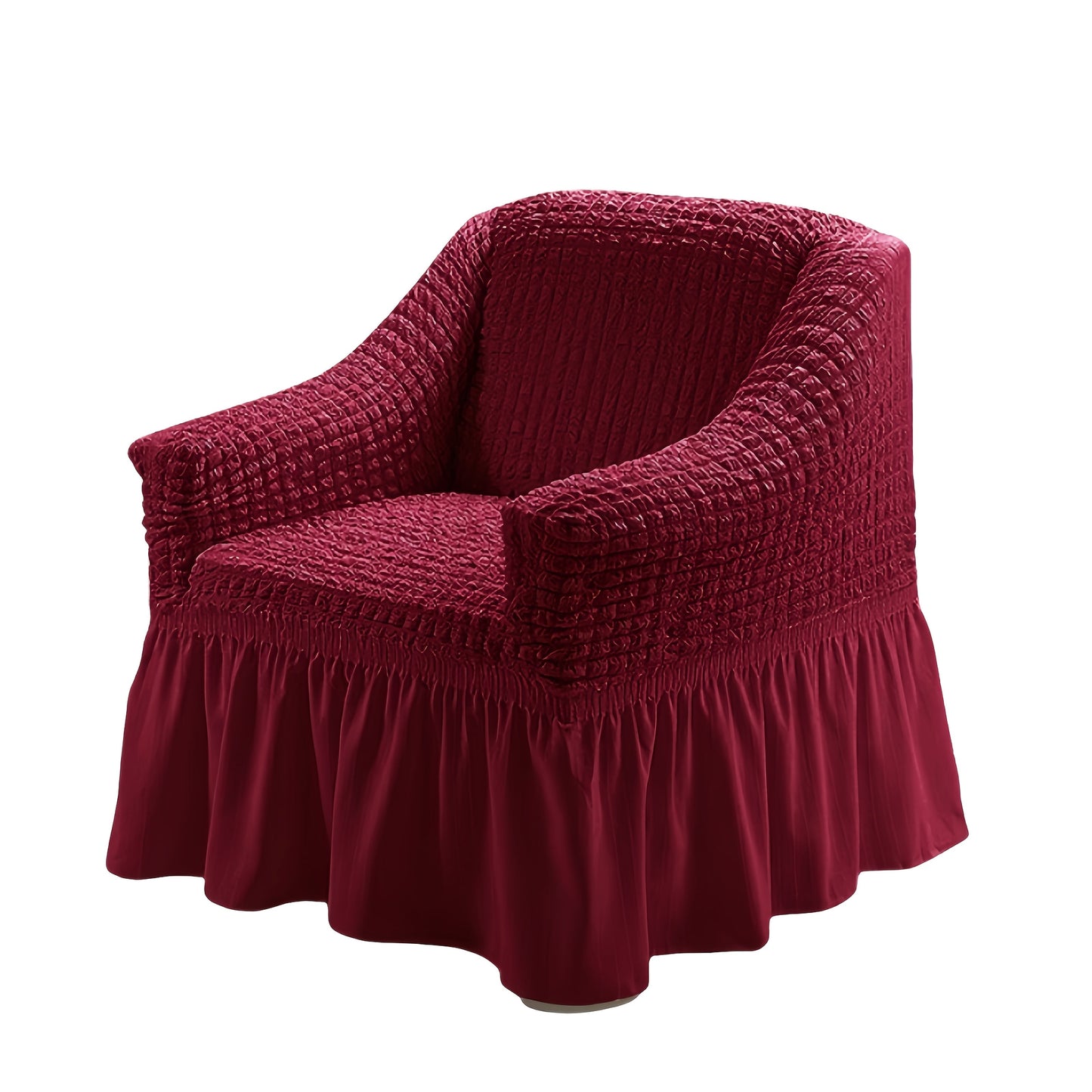 Sofa Cover Seersucker Stretch Slipcover with Elastic Band Closure for 1 to 4-Seater Sofas in Eight Colors