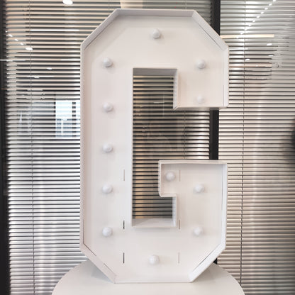 LED Letter Lights 4FT Tall Marquee Letter Lights A-Z Alphabet Light Up Letters with Cool White LED for Wedding