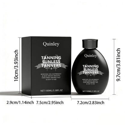Sunless Self Tanner Lotion 3.38oz – Instant Deep Bronze Glow, Lightweight Non-Greasy Hydrating Self-Tanning Body Lotion