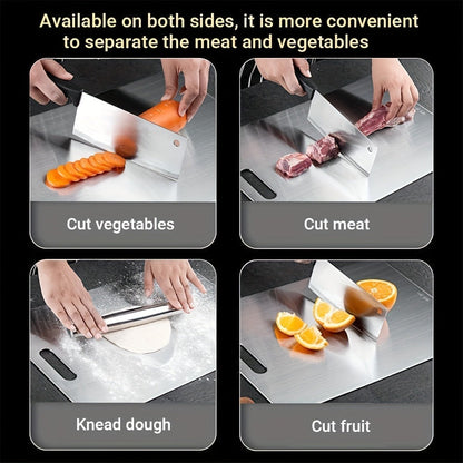 Titanium Cutting Board Set 3-Piece, 100% Pure Titanium Kitchen Chopping Boards Large Medium Small