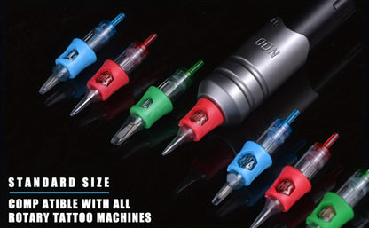 Tattoo Cartridge Needles with POSEIDON V4 Label, 50-Piece Mixed RL RS RM and Magnum Assortment