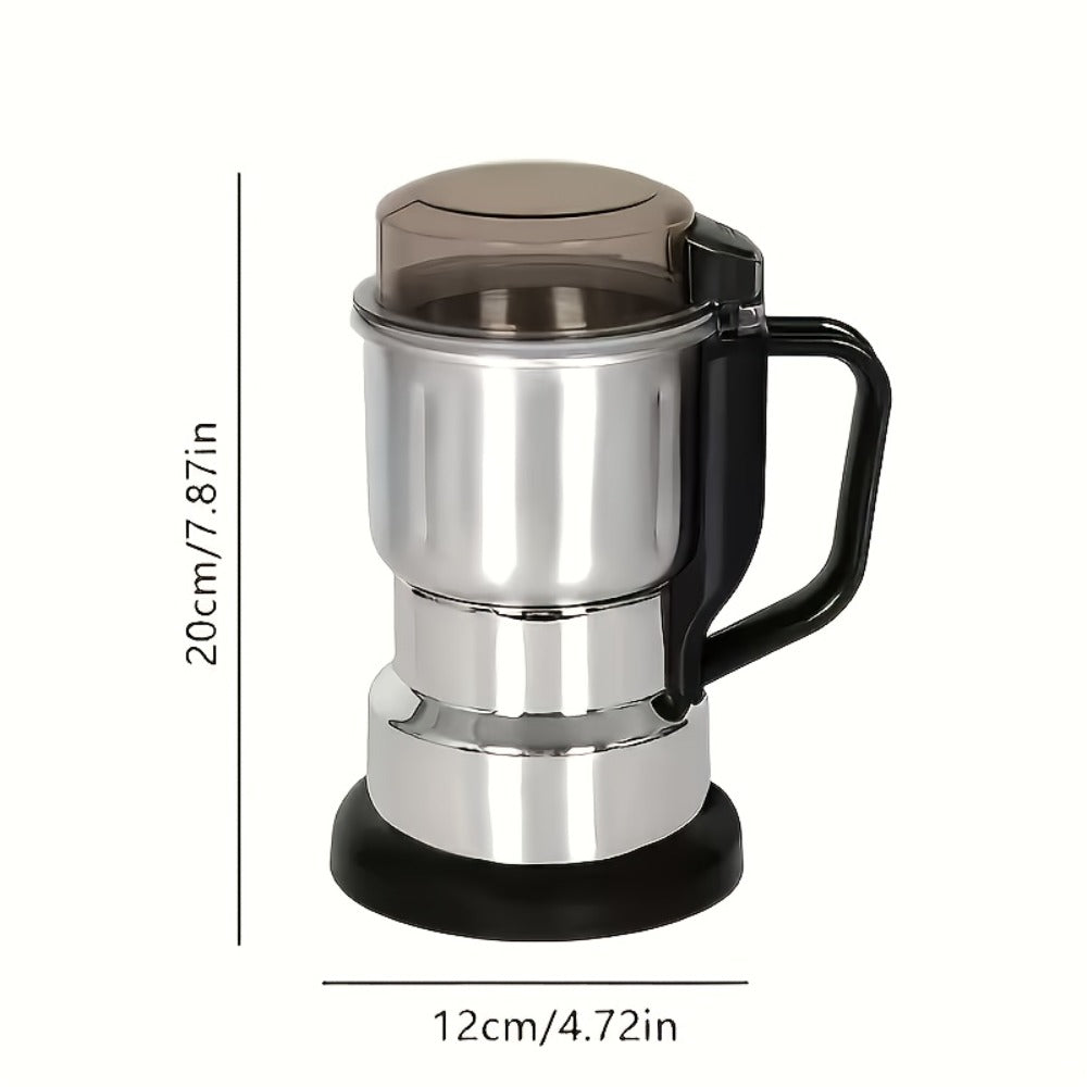Electric Coffee Grinder 300W 25000RPM, 8-Blade Stainless Steel Spice & Grain Mill for Coffee Beans