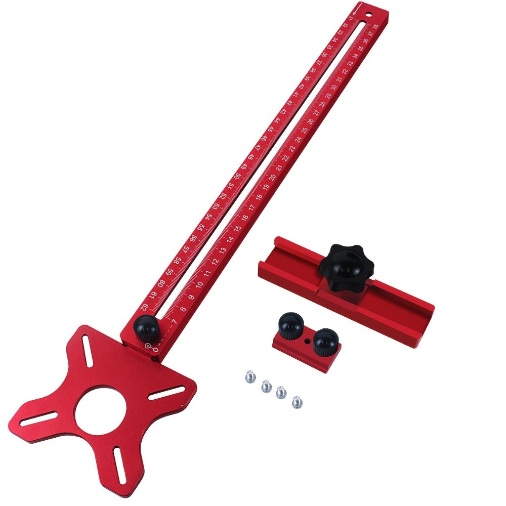 Circle Cutting Jig 3-in-1 Woodworking Router Fixture Expandable 3.54 to 24 Inch Diameter for Entryways, Bedrooms and Living Spaces