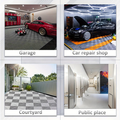 Interlocking Garage Floor Tiles 20-Pack – 16"x16" Drainage Floor Mat, Non-Slip PP Tiles for Garage, Car Wash