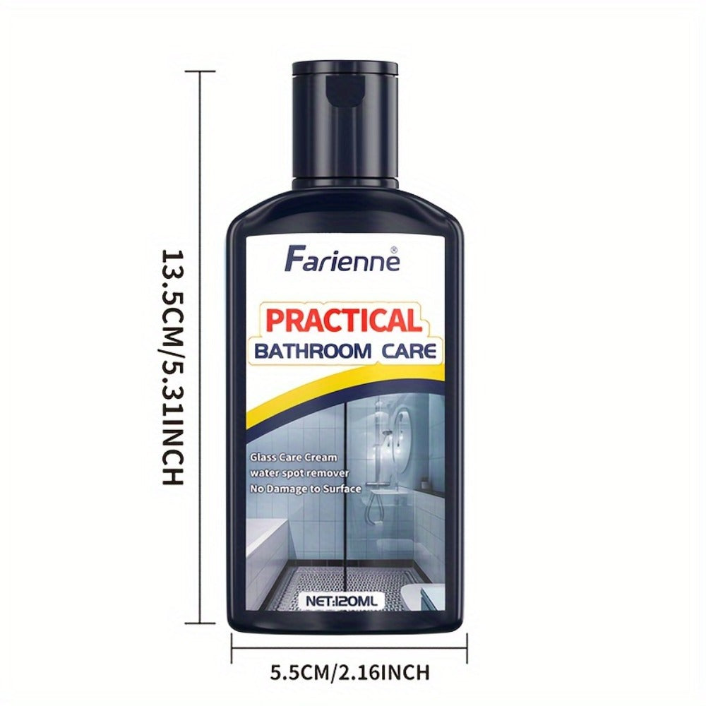 Bathroom Glass Restoration Paste 120g, Removes Water Stains, Soap Scum & Hard Water Deposits from Shower Doors