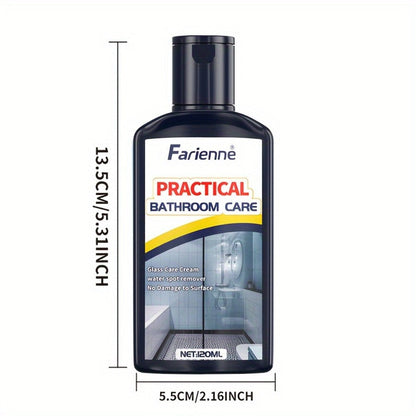 Bathroom Glass Restoration Paste 120g, Removes Water Stains, Soap Scum & Hard Water Deposits from Shower Doors
