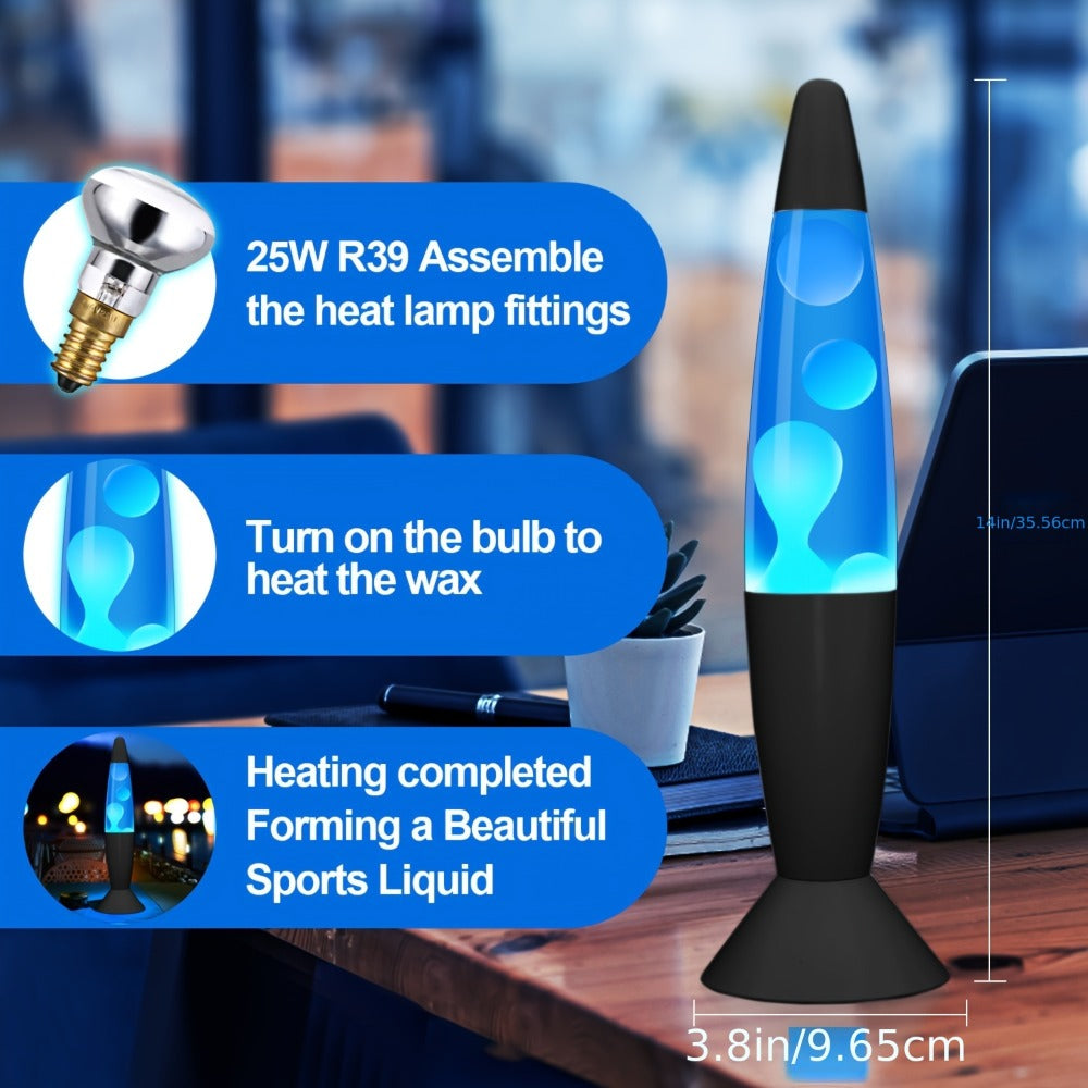 Lava Lamp 14 Inch Liquid Motion Lamp Relaxing Night Light Home Decor for Living Room Bedroom for Entryways, Bedrooms and Living Spaces
