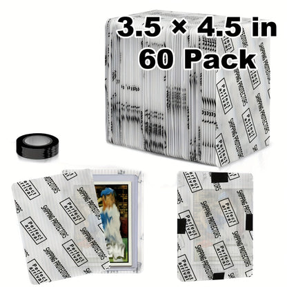Trading Card Shipping Protectors 60/120/510 Count 3.5x4.5 Inch – Premium Rigid Plastic Card Mailer Inserts for Sports Cards