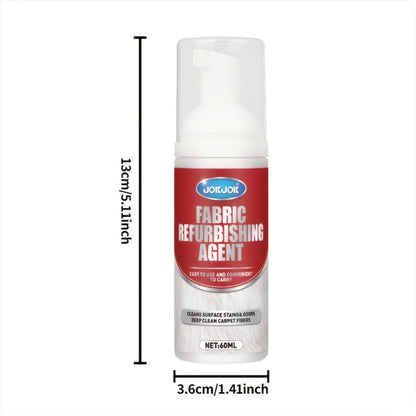 Fabric & Upholstery Cleaner Spray 2.03oz with Towel, Deep Stain Remover for Carpet, Sofa & Car Interior