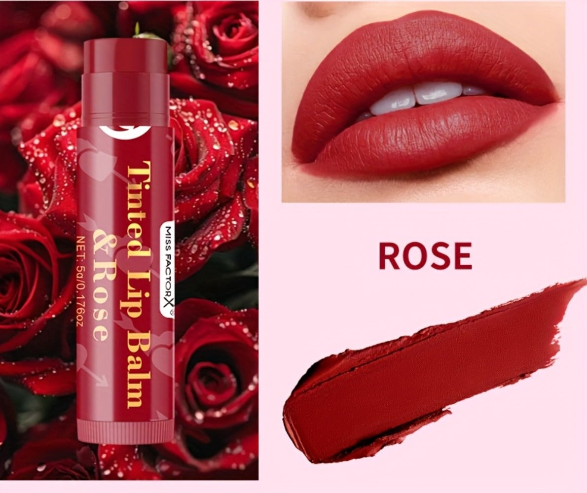 MISS FACTOR 30-Piece Tinted Lip Balm Set with Capped Tubes Organized into Six Color Groups