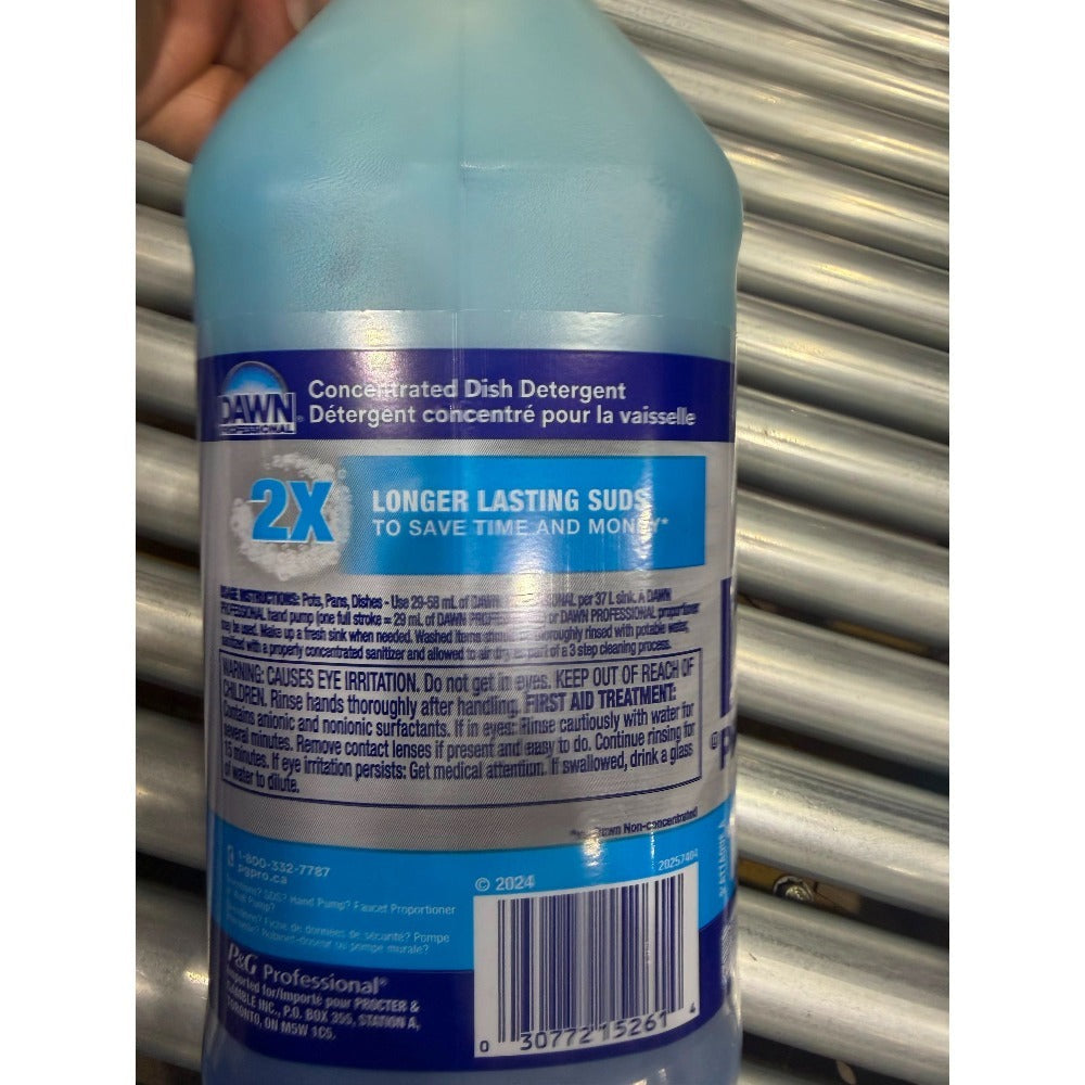 Dawn Professional Dish Soap 1 Gallon 134 fl oz - Commercial Strength Liquid Dish Detergent, Grease Cutting Formula for Pots