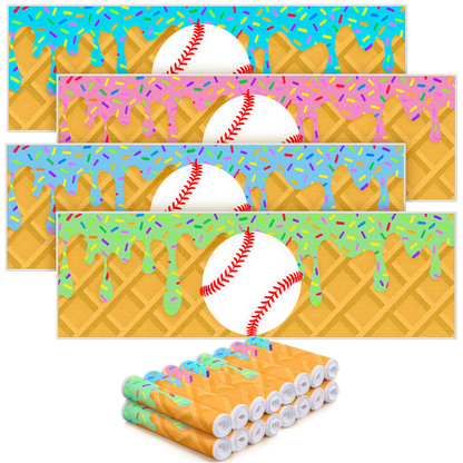 Sports Ice Towels 24-Pack – 30”×9” Mini Microfiber Cooling Towel for Baseball, Softball, Golf, Football, Yoga & Running
