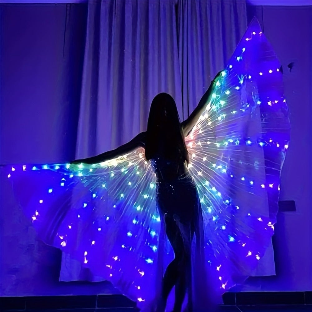 LED Feather Dance Costume Glowing Luminous with the Listed Color, Size or Set Options for Everyday Use