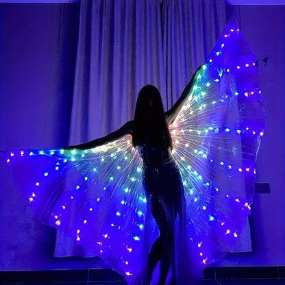 LED Feather Dance Costume Glowing Luminous with the Listed Color, Size or Set Options for Everyday Use