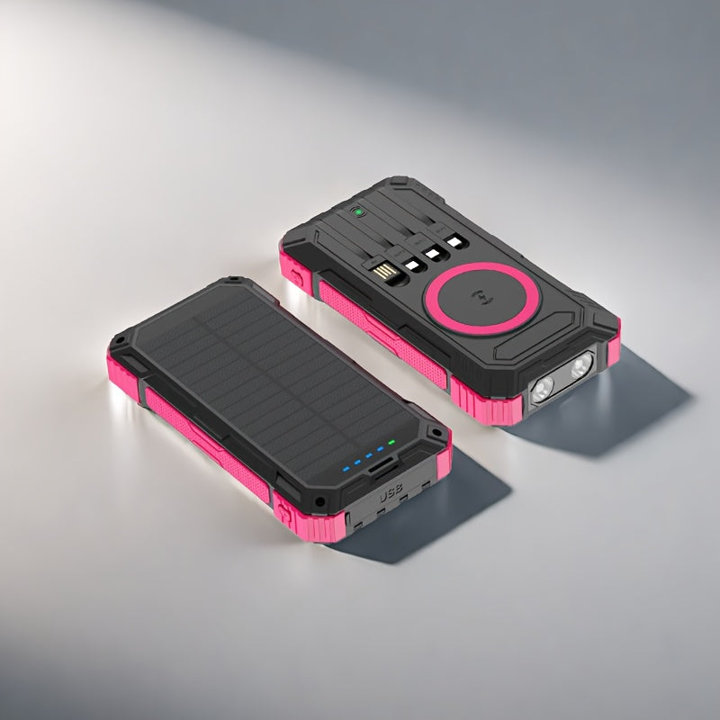 Solar Charger Power Bank 49880mAh Portable Solar Panel Battery Pack Dual USB LED Flashlight for an Everyday Personal Care Routine