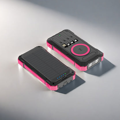 Solar Charger Power Bank 49880mAh Portable Solar Panel Battery Pack Dual USB LED Flashlight for an Everyday Personal Care Routine