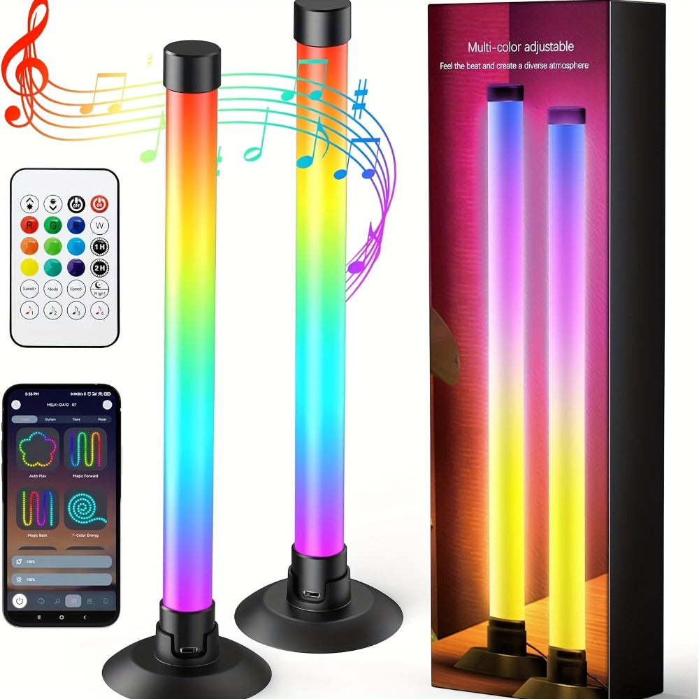 RGBIC LED Light Bar Music Sync RGB Ambient Lighting USB Powered 64+ Modes 16 Million Colors App, for Home, Desk and Accent Lighting