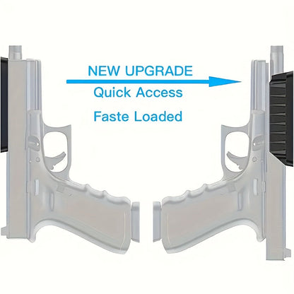 Magnetic Gun Holder Mount 2-Pack – Strong Concealed Pistol Magnet for Car, Truck, Desk, Bedside, Under Counter, Wall & Safe