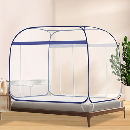 Mosquito Net for Bed Pop Up Bed Canopy 360° Protection Portable Foldable Yurt Mosquito Net for Garden, Yard and Pest Management