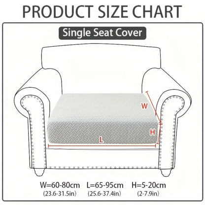Sofa Cover Sectional Panel Options for Single to 4 Seats, Chaise, Armrest Pair or Backrest in Five Colors