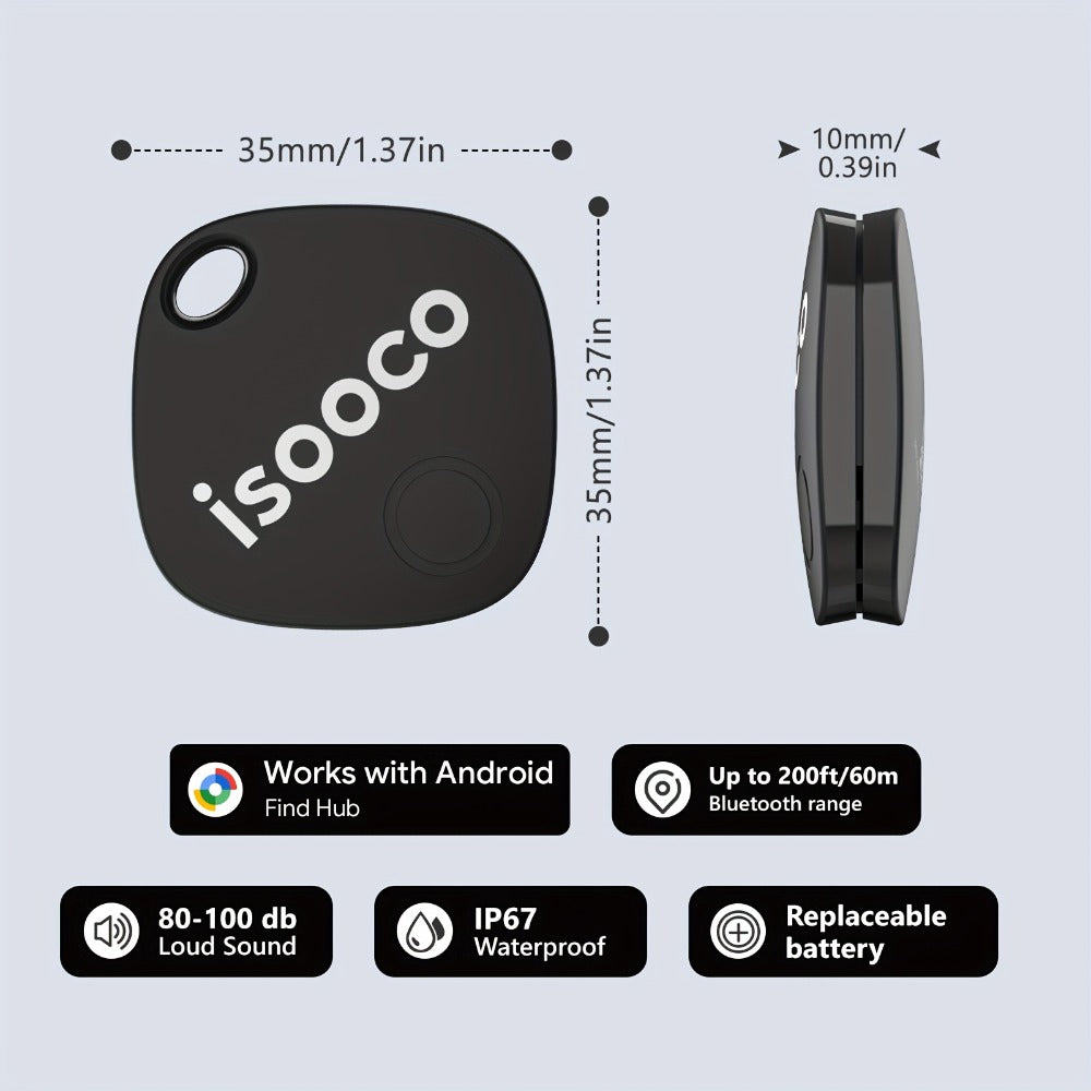 Mini GPS Tracker No Monthly Fee Real-Time Locator – Dual System iOS & Android Compatible 24/7 Tracking for Car Truck SUV Motorcycle Boat