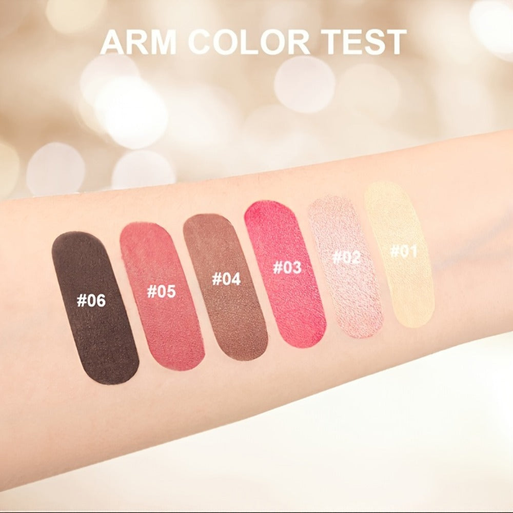 3-in-1 Makeup Stick Set 6pcs – Waterproof Blush Eye Shadow & Highlighter Stick, Long-Lasting Moisturizing Cream Formula